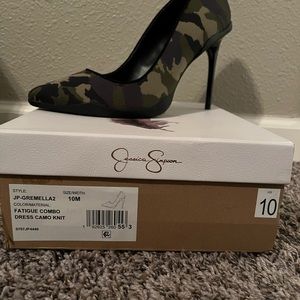 Jessica Simpson Camo heels